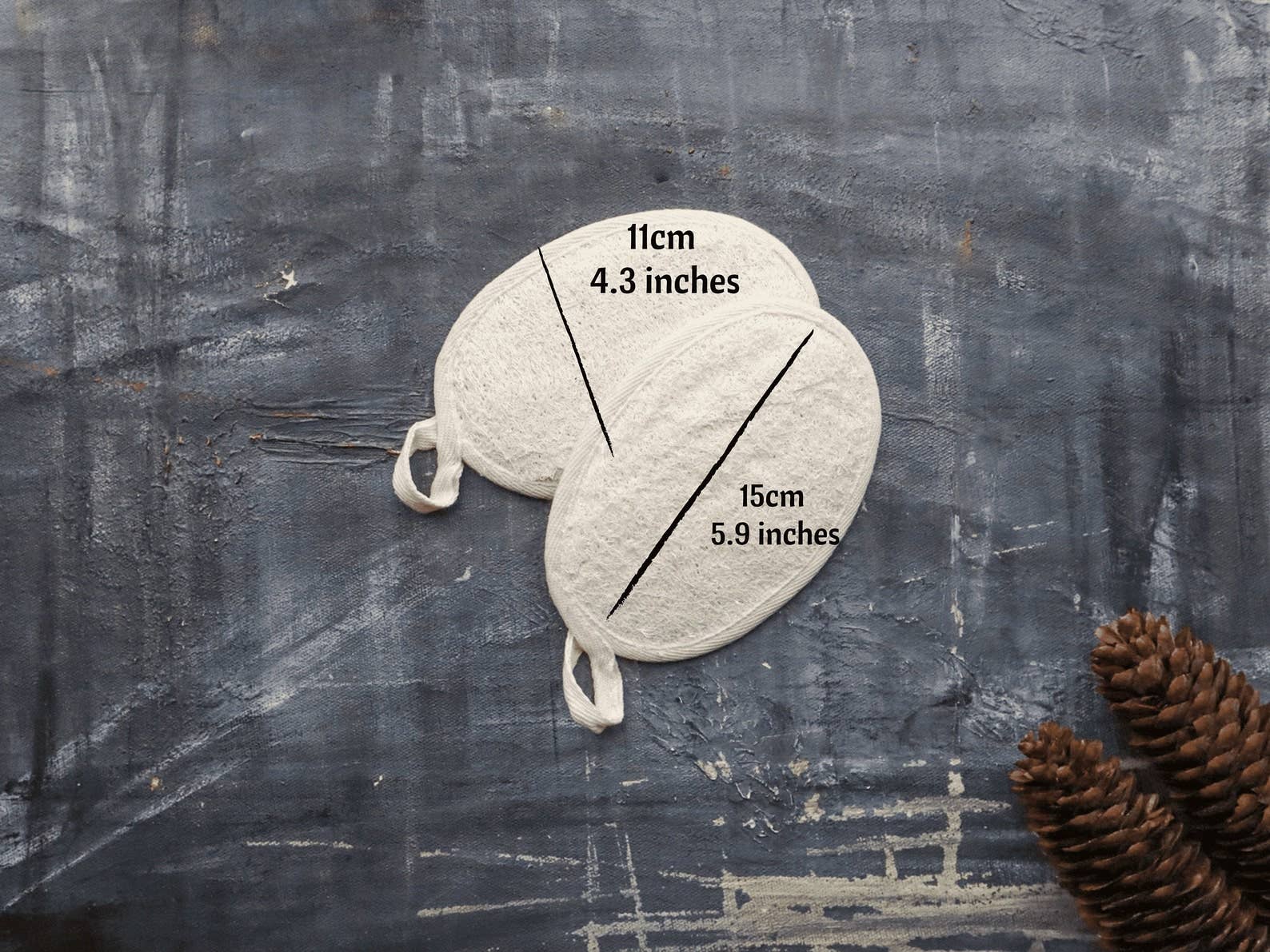 Coussin de douche en luffa