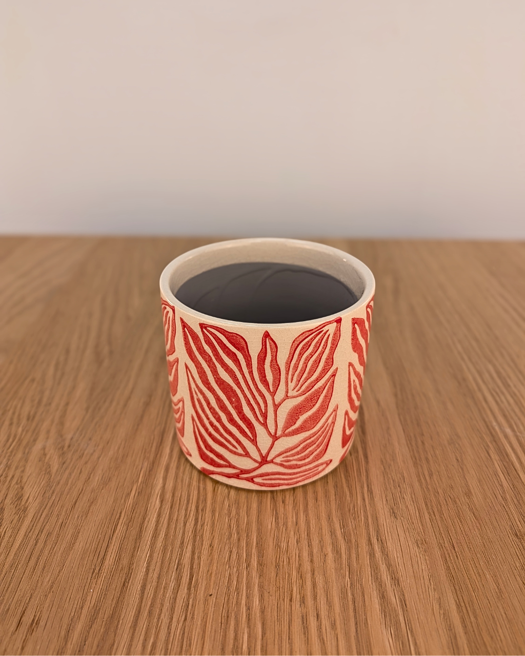 Cache-pot Feuillage Rose
