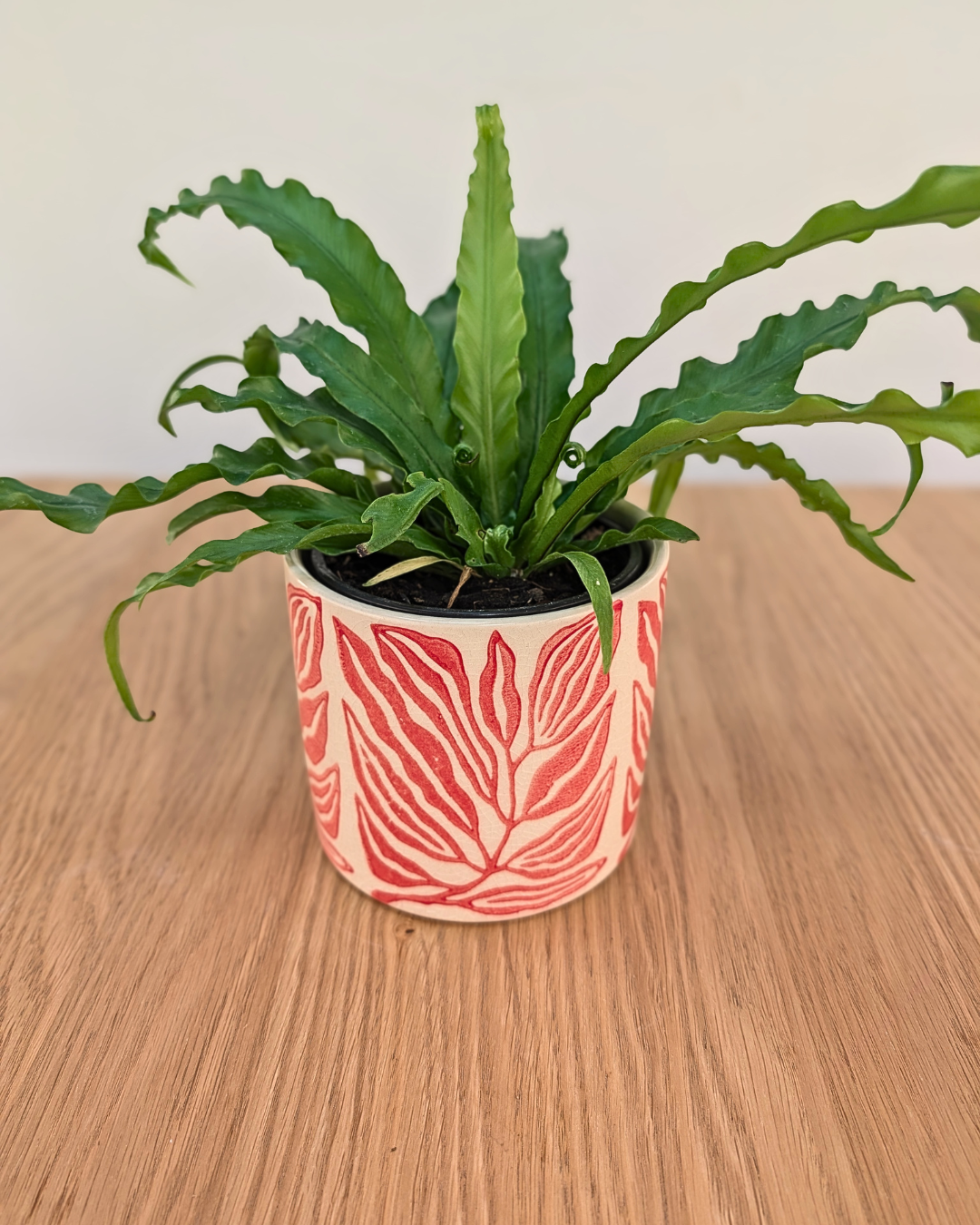 Cache-pot Feuillage Rose