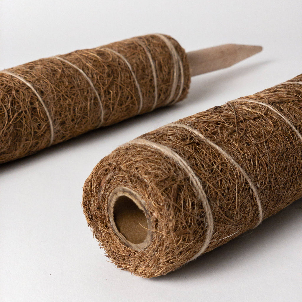 Coconut fiber pole
