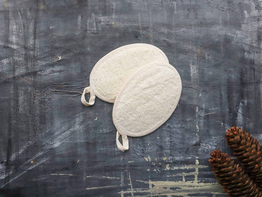 Loofah shower cushion